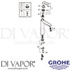 Grohe 23719LS3 Mixer Spare Diagram