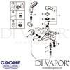 Grohe Eurostyle Single-Lever Bath Mixer Spares