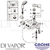 Grohe 2372930A Mixer Spare Diagram
