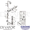 Grohe 23739001 Mixer Spare Tech Diagram