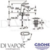 Grohe 23748001 Mixer Spare Diagram