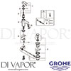 Grohe 23751000 Mixer Spare Tech Diagram