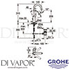 Grohe 23753000 Mixer Spare diagram