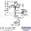 Grohe  2375400 Mixer Spare Diagram