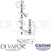 Grohe  2375400 Mixer Spare Tech Diagram