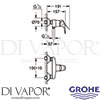 Grohe 2375500 Mixer Spare Tech Diagram