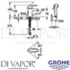 Grohe 23757000 GEN1 Mixer Spare Diagram