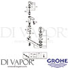 Grohe 23759000 Mixer Spare Tech Diagram