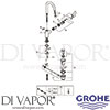 Grohe 23760000 Mixer Spare Tech Diagram