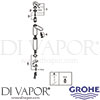Grohe 23761000 Mixer Spare Tech Diagram