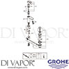 Grohe 23762000 Mixer Spare Tech Diagram