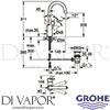 Grohe 23763000 Mixer Spare Diagram