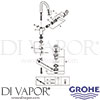 Grohe 23763000 Mixer Spare Tech Diagram