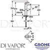 Grohe 23764000 Mixer Spare Diagram