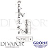Grohe 23766000 Spare Tech Diagram