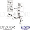 Grohe 23772000 Mixer Spare Tech Diagram