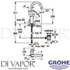 Grohe 23776000 Mixer Spare Diagram