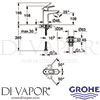 Grohe 23779000 Mixer Spare Diagram