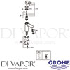 Grohe 23779000 Mixer Spare Tech Diagram