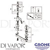 Grohe 23782000 Mixer Spare Tech Diagram
