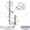 Grohe 23785000 Mixer Spare Tech Diagram