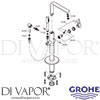 Grohe 23792DC1 GEN1 Mixer Spare Tech Diagram
