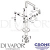Grohe 23792DC1 GEN2 Mixer Spare Tech Diagram