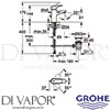 Grohe 23801000 Mixer Spare Diagram