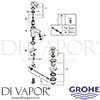 Grohe 23801000 Mixer Spare Tech Diagram