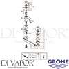 Grohe 23802000 Mixer Spare Tech diagram