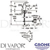 Grohe 23805000 Mixer Spare Diagram
