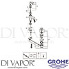 Grohe 23805000 Mixer Spare Tech Diagram