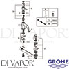 Grohe 23810000 Mixer Spare Tech Diagram