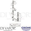 Grohe 23822000 Mixer Spare Tech Diagram