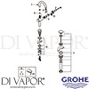 Grohe 23831EN3 Mixer Spare Tech Diagram