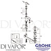 Grohe 23870003 Mixer Spare Tech Diagram