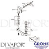 Grohe 23871003 Mixer Spare Tech Diagram