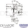 Grohe 23872003 Mixer Spare Diagram