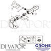 Grohe 23874003 Mixer Spare Tech Diagram