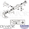 Grohe 23875003 Mixer Spare Tech Diagram