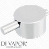 The Big Bathroom Shop Milano Como Round Chrome Temperature Control Handle for MCR9182 Thermostatic Cartridge - 23H7283 Compatible Spare
