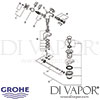 Grohe Sinfonia Chrome Bidet Mixer Spares