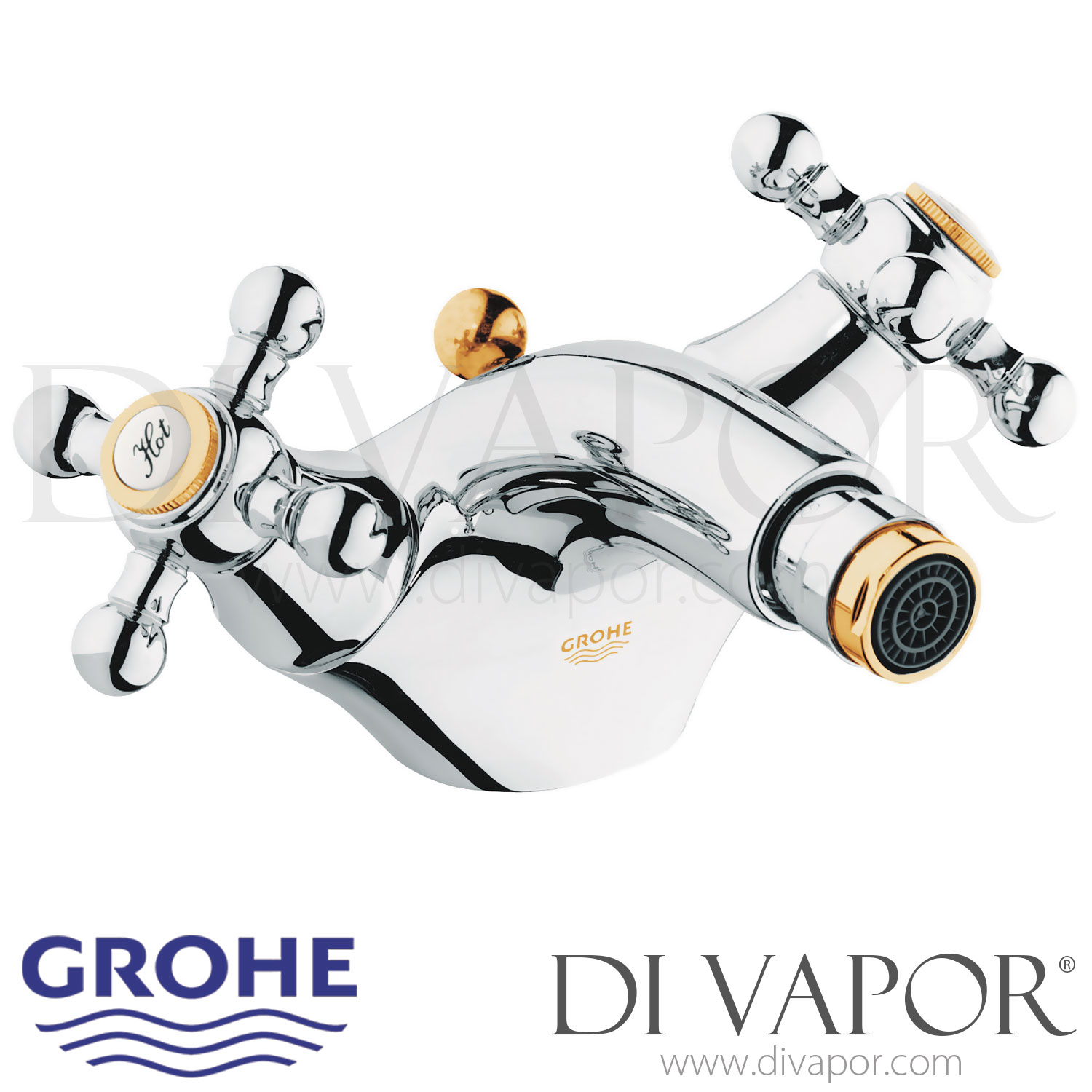 Grohe 24003IG0 Sinfonia Chrome and Gold Bidet Mixer Spare Parts