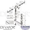 Grohe 24026000 Mixer Spare Tech Diagram