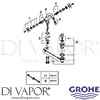 Grohe 24027003 Mixer Spare Tech Diagram