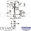 Grohe 24027AL3 Mixer Spare Diagram