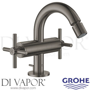 Grohe 24027AL3 Atrio 1-Hole Bidet Mixer Brushed Hard Graphite M-Size Spare Parts
