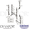 Grohe 24034EN0 Mixer Spare Tech Diagram