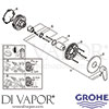 Grohe 24055002 Mixer Spare Diagram