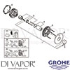 Grohe 24057A01 Mixer Spare Tech Diagram